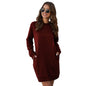 Marble Knit Mini Sweatshirt Dress