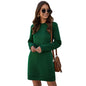 Marble Knit Mini Sweatshirt Dress