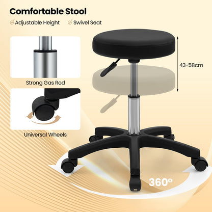 72 Inch Massage Bed with Hydraulic Stool Removable Headrest and Storage Boxes