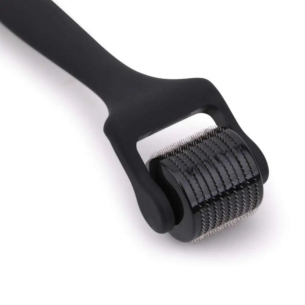 Matte Black Microneedle Roller Feel Oil Rubber Handle