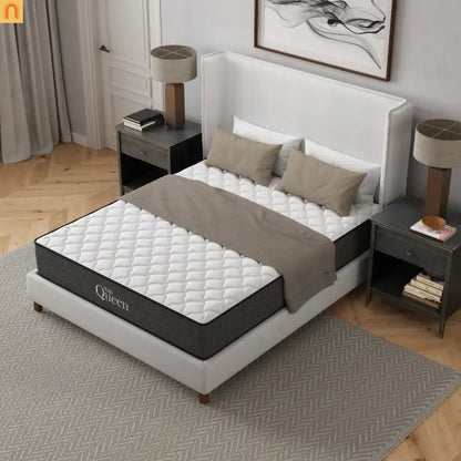 Mattress Hybrid Memory Foam Pocket Springs Gray Full 10in