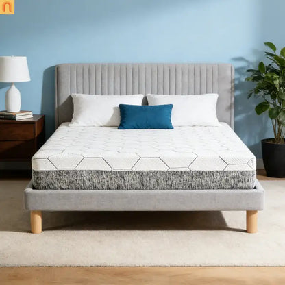 Queen Memory Foam Mattress 12" Multi-Layer Zoned White