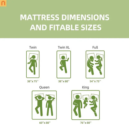 Mattress Memory Foam Copper Infused 7-Zone Cooling 12in Queen Japan