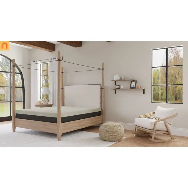 Mattress Memory Foam Gel Infused Queen 10in Medium Firm Antimicrobial