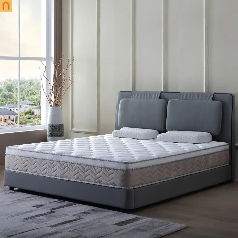 Mattress Hybrid Eurotop Gel Memory Foam Pocket Coils 12in King