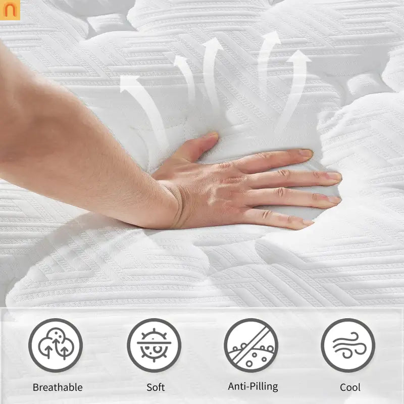 Hybrid Mattress Full 12" Memory Foam Pocket Springs