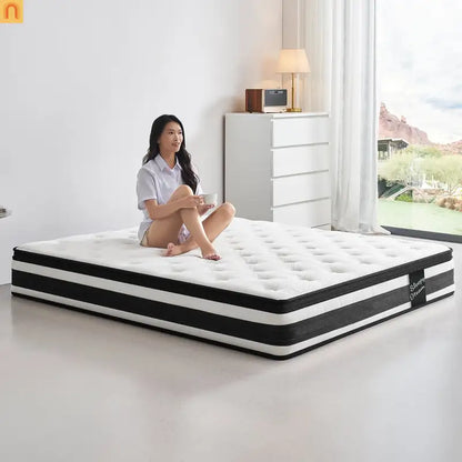 Hybrid Mattress Full 12" Memory Foam Pocket Springs