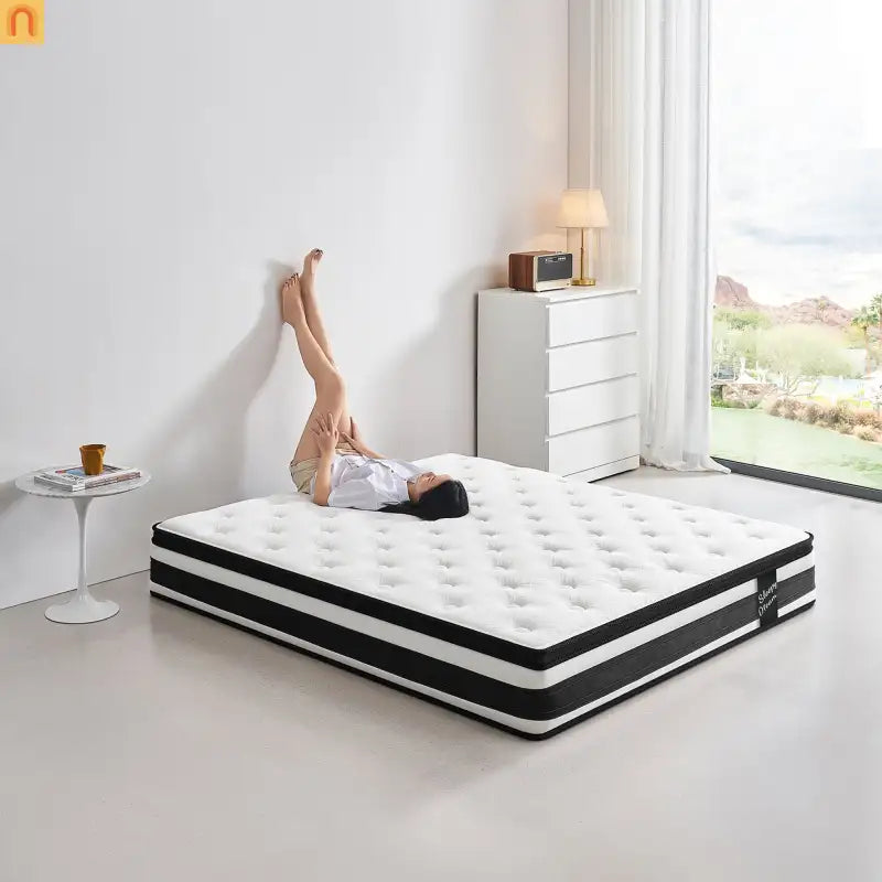 Hybrid Mattress Full 12" Memory Foam Pocket Springs