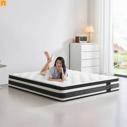 Hybrid Mattress Full 12" Memory Foam Pocket Springs