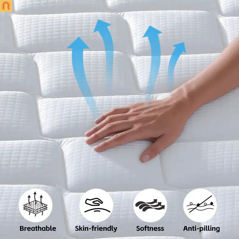 Mattress Hybrid Gel Memory Foam Pocket Springs King 10in Medium Firm