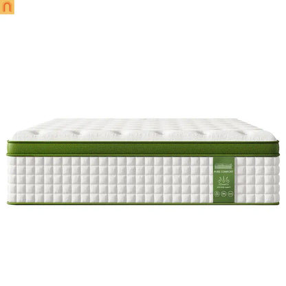 Mattress Hybrid Gel Memory Foam Pocket Springs Green 14in King