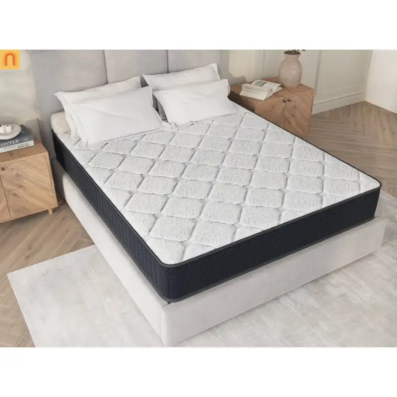 Mattress Hybrid Cooling Gel Memory Foam Gray Queen 10in USA