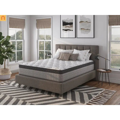 Hybrid Cooling Gel Memory Foam Mattress Queen 12in Gray