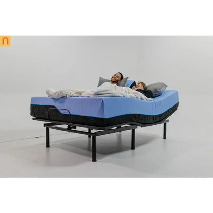 King Hybrid Latex Foam Mattress 12" Adjustable Base