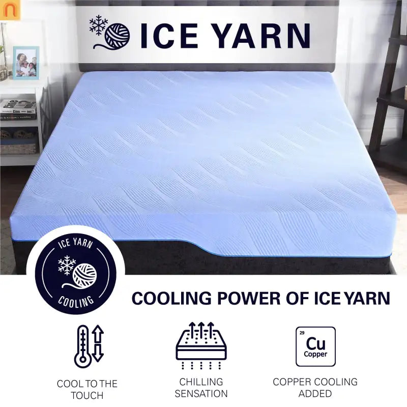King Hybrid Latex Foam Mattress 12" Adjustable Base