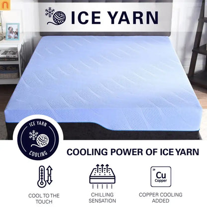 King Hybrid Memory Foam Mattress 12" Adjustable Base