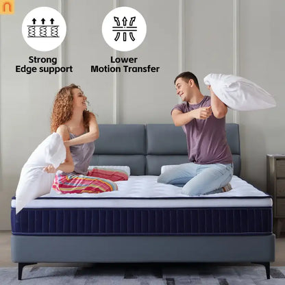 Mattress Hybrid Memory Foam Pocket Spring Medium Firm 10in Queen