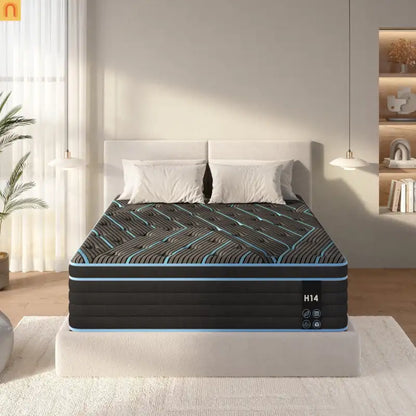 Mattress Hybrid Pocket Spring Memory Foam 10in Queen Medium Firm