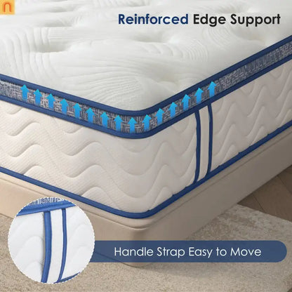 Hybrid Memory Foam Queen Mattress 12" Medium Firm