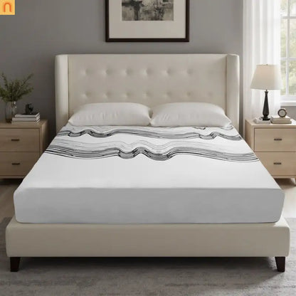 Memory Foam Mattress King 12in High Rebound Multi-Layer White