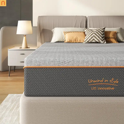 Mattress Memory Foam Black Queen 10in Green Tea Charcoal