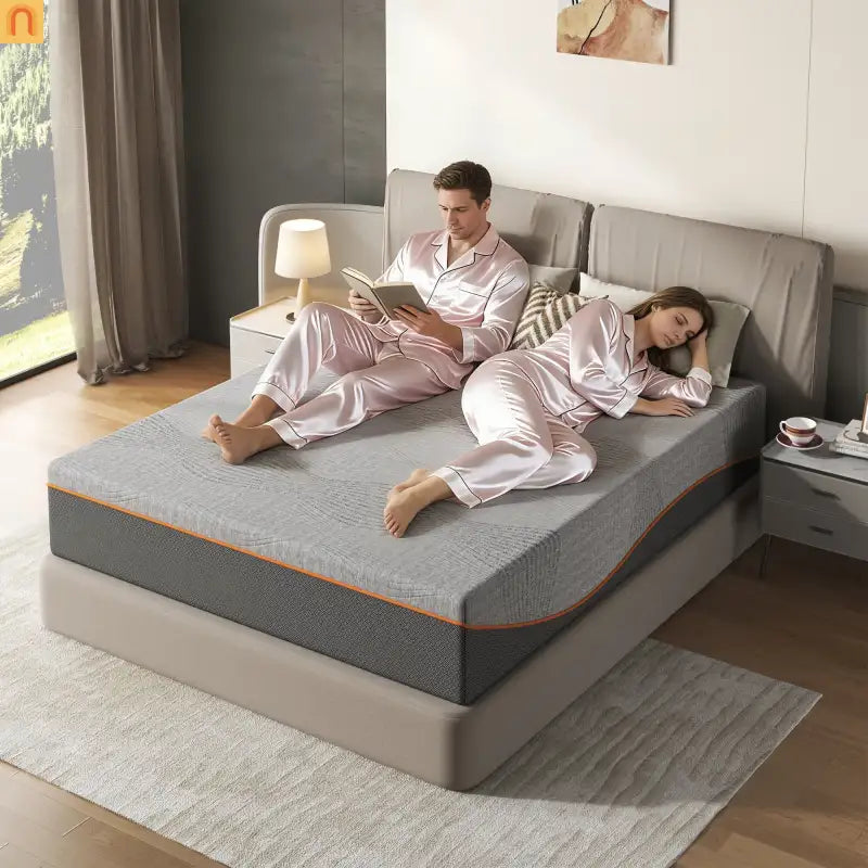 Queen Memory Foam Mattress 14in Green Tea Charcoal