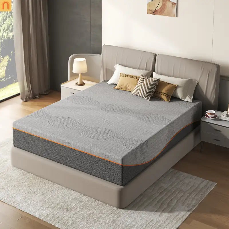 Queen Memory Foam Mattress 14in Green Tea Charcoal