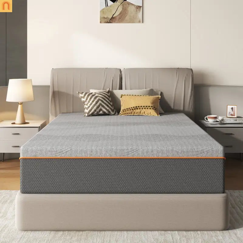 Mattress Memory Foam Green Tea Charcoal Black Full 14in Fiberglass Free