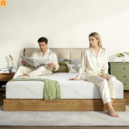 Mattress Memory Foam White Queen 12in Washable Removable Cover