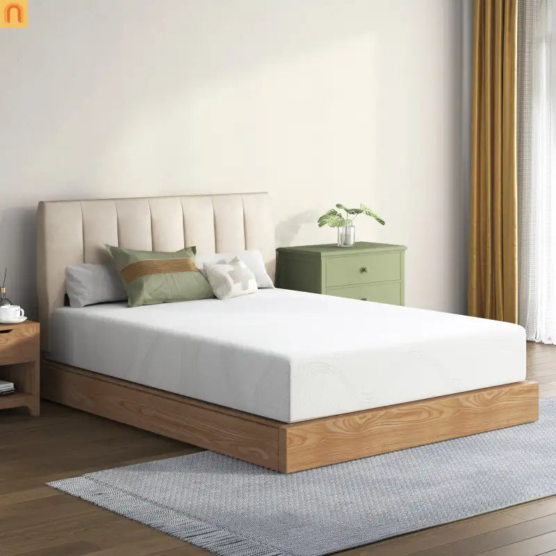 Mattress Memory Foam Twin 10in Cooling Gel Green Tea Washable Cover