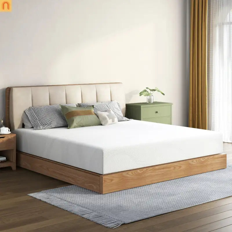 Mattress Memory Foam White King 10in Cooling Gel Washable Cover