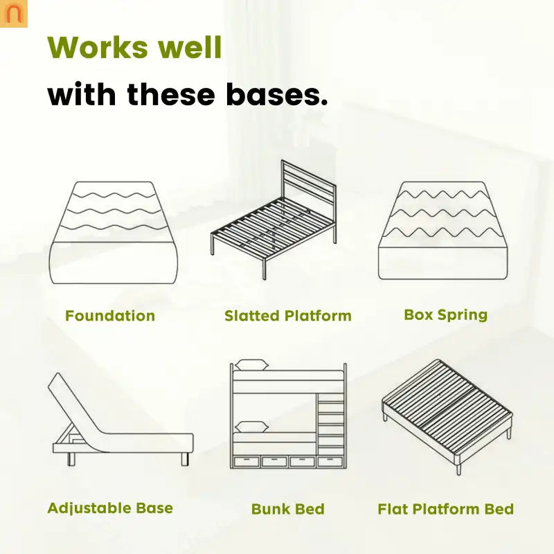 Mattress Memory Foam White King 12in Gel Cooling Layers