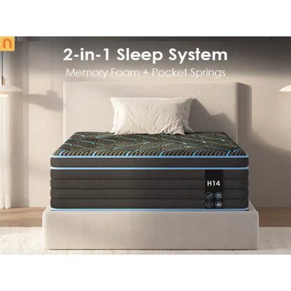 Hybrid Pocket Spring Memory Foam King Mattress 12