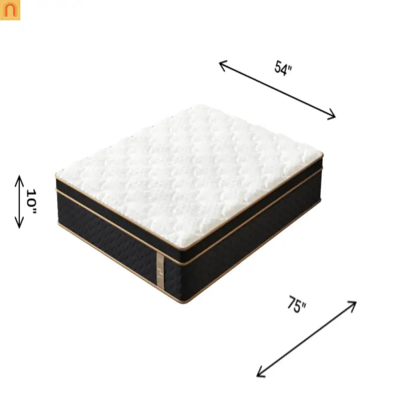 Mattress Hybrid Gel Memory Foam Full 10in Fiberglass Free Edge Support