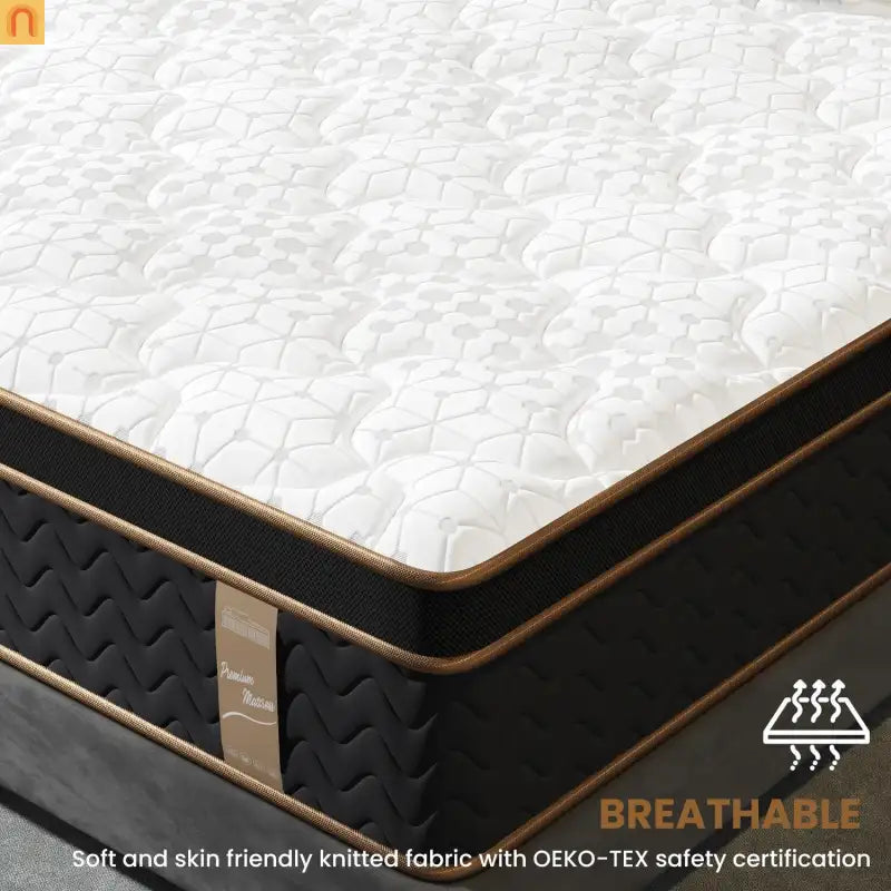 Mattress Hybrid Gel Memory Foam Full 10in Fiberglass Free Edge Support