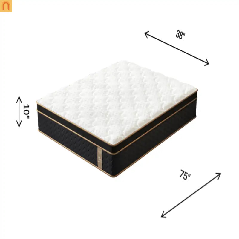 Mattress Hybrid Gel Memory Foam Pocket Springs Twin 10in Edge Support