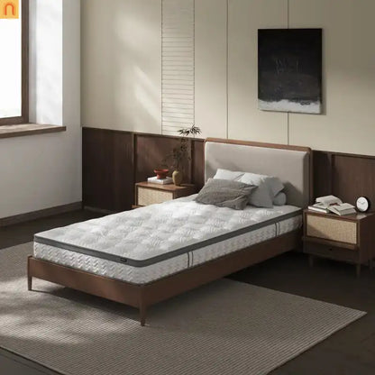 Mattress Hybrid Bonnell Spring Gray Twin 7in Fiberglass Free