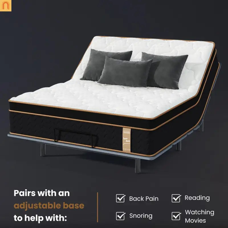Hybrid Gel Memory Foam King Mattress 10in Pocket Springs