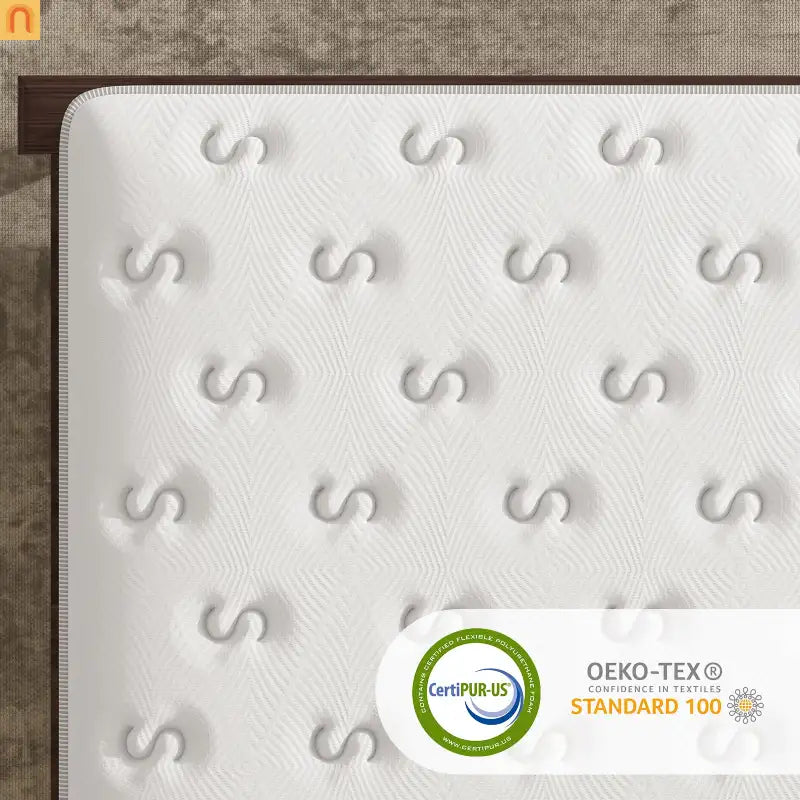 Mattress Hybrid Memory Foam Wrapped Coils 14in Queen Medium Firm