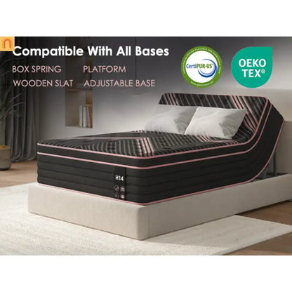 Mattress Hybrid Pocket Spring Memory Foam Medium Firm 10in King