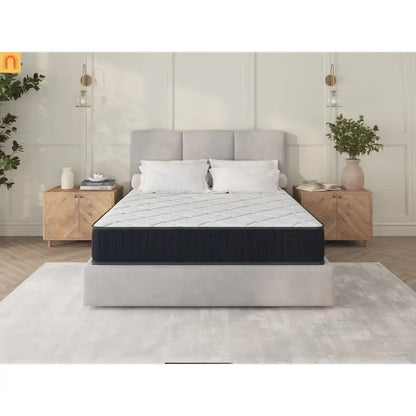 Mattress Hybrid Cooling Gel Plush Gray Full 10in Medium Firm USA