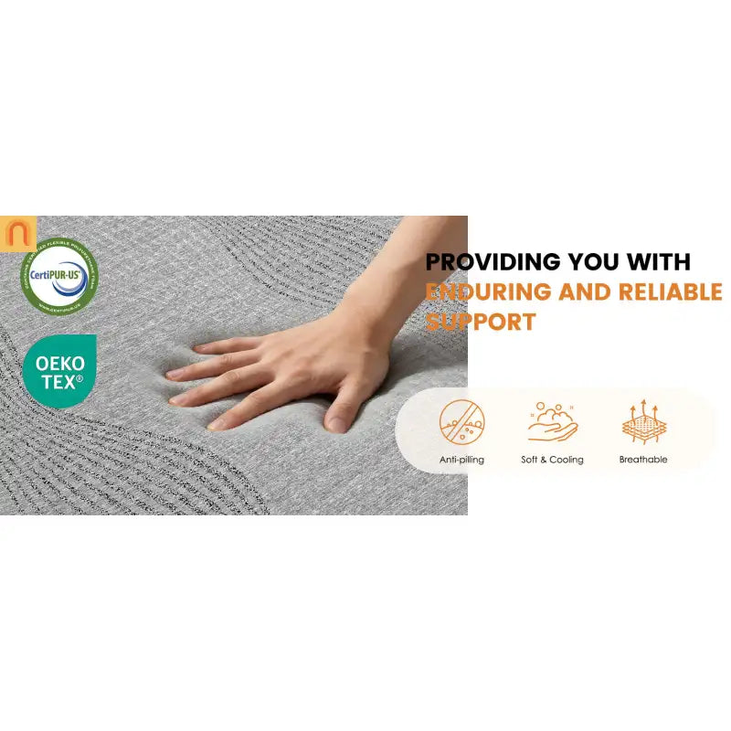 Mattress Memory Foam Green Tea Charcoal Cooling 12in King