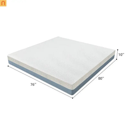 Mattress Memory Foam Copper Infused 7-Zone White 10in King Japan