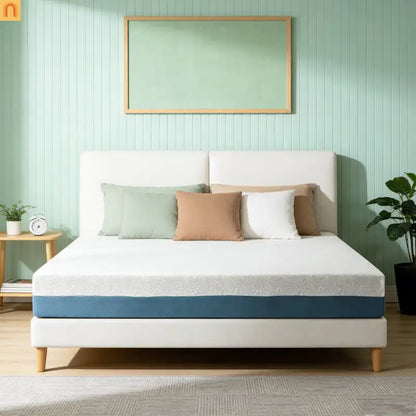 Mattress Memory Foam Copper Infused 7-Zone White 10in King Japan