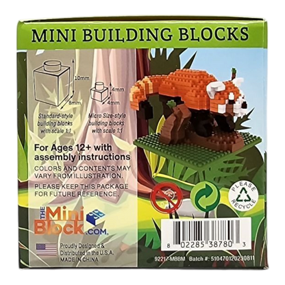 Mini Building Blocks - Red Panda