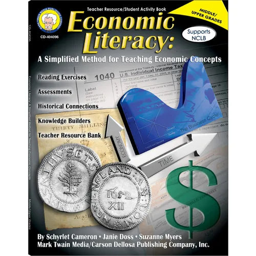 Economic Literacy, Grades 6 - 12: A Simplified Method for Teaching Economic Concepts - Paperback