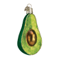 Avocado  Glass Ornament