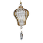 Blown Egyptian Glass Gold Hot Air Balloon