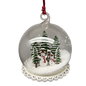 Glass Snow Ball Scene Ornament - Snowmen
