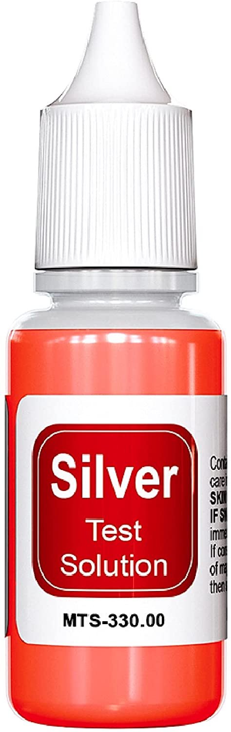 PuriTEST Gold and Silver Jewelry Testing Solutions Kit 10k 14k 18k 22k 24k Scratch Stone Acid Test Scrap Bars Coins